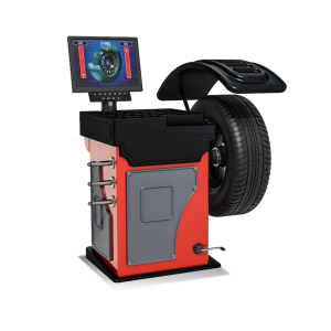 Wheel balancing machine.